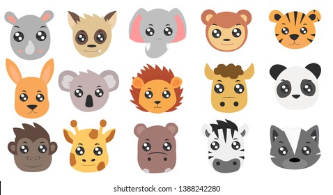 the haed of african  animal 