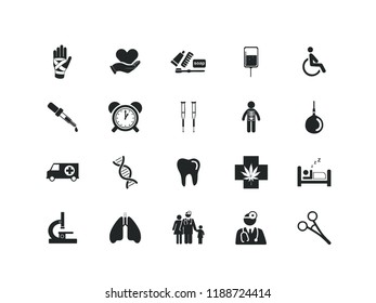 Haelthcare medical vector icon set