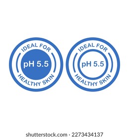 Haelthy skon, ph 5.5 logo template illustration