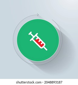 Hämorrhoiden Injektionen Symbol Vektordesign