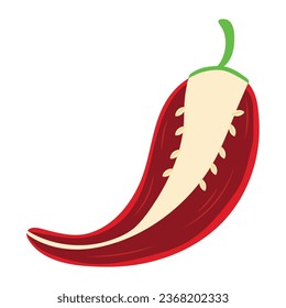 haf jalapeno red vector isolated