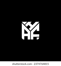 HAF letter logo vector design, HAF simple and modern logo. HAF luxurious alphabet design  