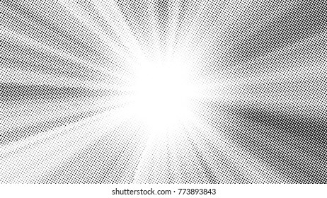 hafltone dots  light speed background