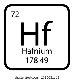 Hafnium icon vektor illustratration design