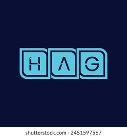 HAG Creative logo y diseño de iconos