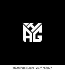 HAG letter logo vector design, HAG simple and modern logo. HAG luxurious alphabet design  