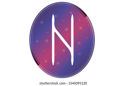 Hagalaz runes symbol vector images
