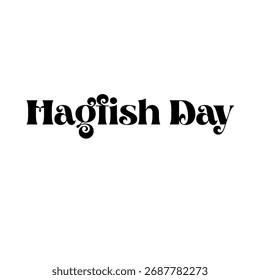 Dia de Hagfish outubro 15 design vetorial isolado em fundo branco