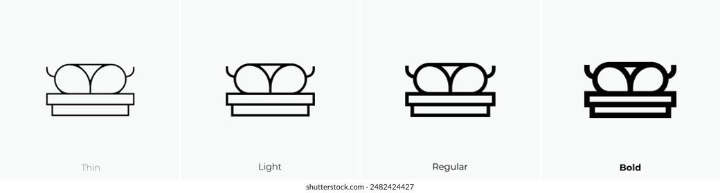 haggis icon. Thin, Light Regular And Bold style design isolated on white background