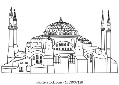 309 Hagia sophia drawing Images, Stock Photos & Vectors | Shutterstock