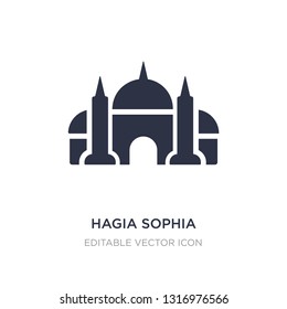 hagia sophia icon on white background. Simple element illustration from Monuments concept. hagia sophia icon symbol design.