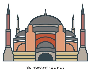 Hagia Sophia, Istanbul - simple icon