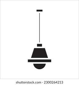 haging lamp line new vector icon