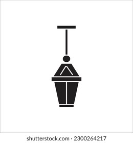 haging lamp line new vector icon