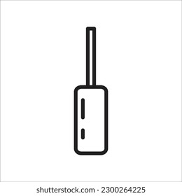 nuevo icono vectorial de la línea de la lámpara de intercalación
