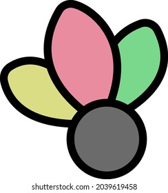 Hagoita illustration cute pop icon