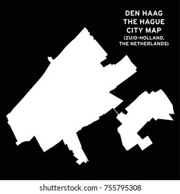 The Hague or Den Haag, Zuid Holland, The Netherlands city map vector