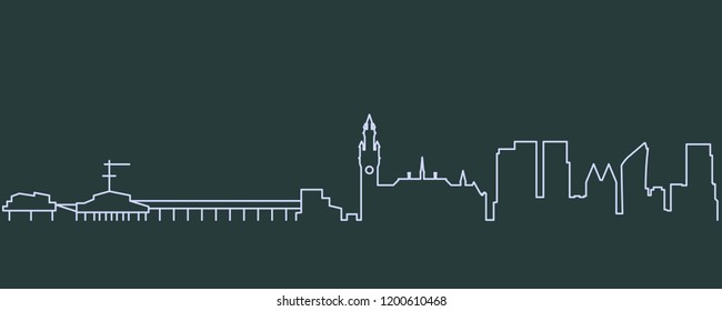 The Hague Single Line Skyline