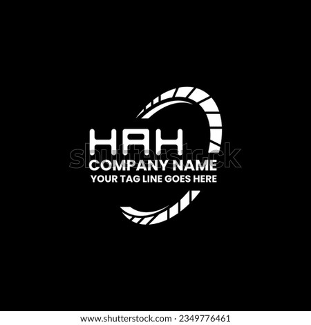 HAH letter logo creative design with vector graphic, HAH simple and modern logo. HAH luxurious alphabet design  