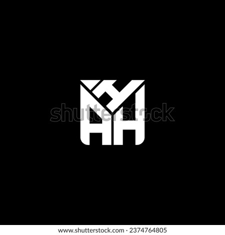 HAH letter logo vector design, HAH simple and modern logo. HAH luxurious alphabet design  