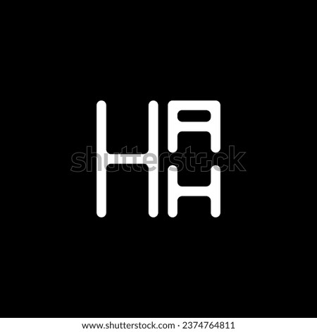 HAH letter logo vector design, HAH simple and modern logo. HAH luxurious alphabet design  