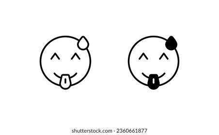haha icon design with white background stock illustration