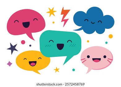 Haha Laughing Speech Bubble Sound Effect - Different Expressions