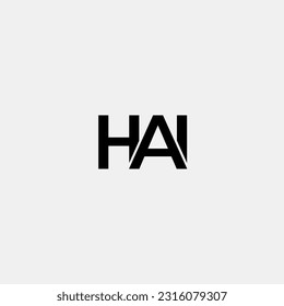 HAI initial letter monogram logo