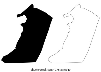 Hail City (Kingdom of Saudi Arabia, Hail Region) map vector illustration, scribble sketch City of Ha'il map