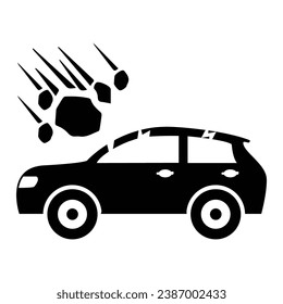Hail Damage Icon, Vector Graphics