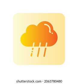 Hail gradient icon isolated on white background
