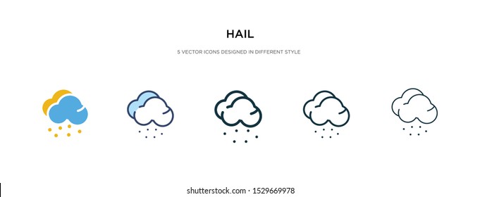 hail icon in different style vector illustration. two colored and black hail vector icons designed in filled, outline, line and stroke style can be used for web, mobile, ui