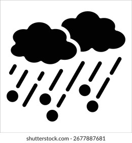 Elemento de icono de granizo para diseño