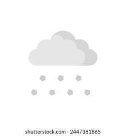 Hail icon. flat vector simple element illustration of weather concept on white background