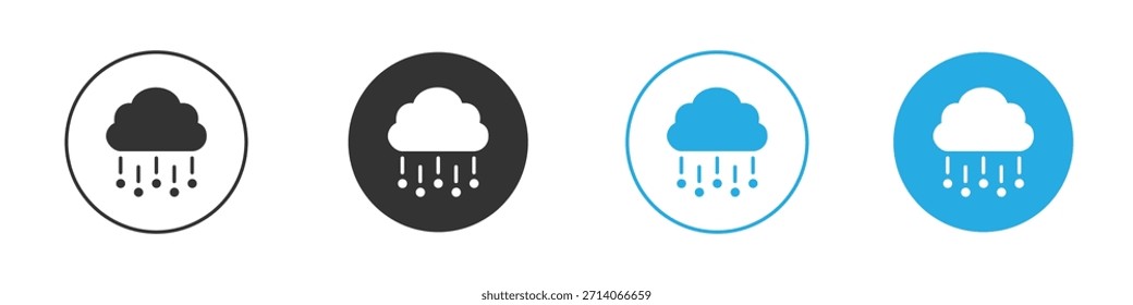 Icono de granizo. Plantilla de diseño de iconos gráficos