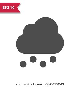 Icono de granizo - Granizo, Nube, Granizo, Tiempo, Granizo. Icono profesional, perfecto píxel, formato EPS 10.