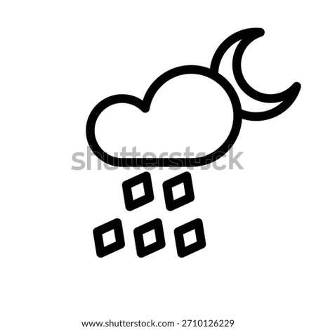 Hail icon illustration vector design template