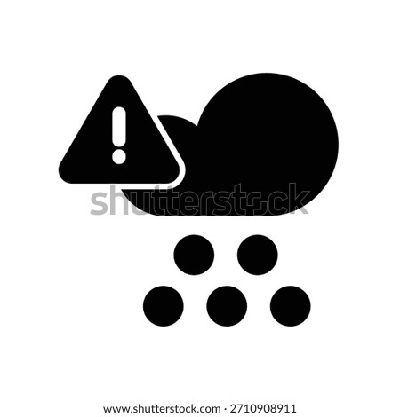 Hail icon illustration vector design template