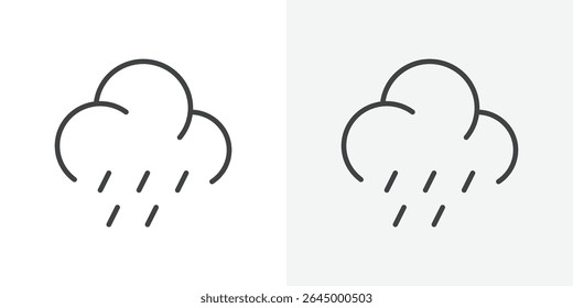 Hail icon Outline vector sign