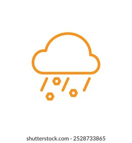 Hail icon Outline vector for web ui
