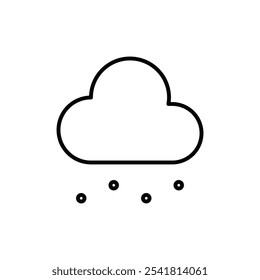 Hail icon Outline vector for web ui