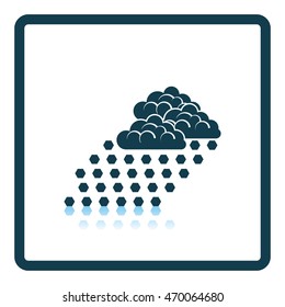 Hail icon. Shadow reflection design. Vector illustration.