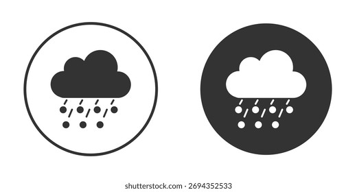 Hail icon. Simple vector illustration. Silhouette Icon Set.