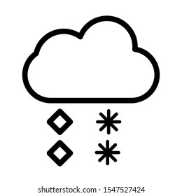 Hail icon vector design template