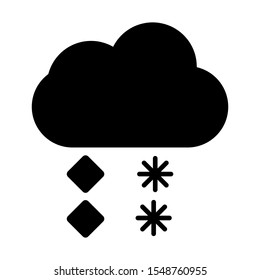 Hail icon vector design  template