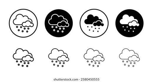 Hail icon Vector logo outline
