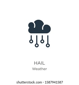 Hail icon vector. Trendy flat hail icon from weather collection isolated on white background. Vector illustration can be used for web and mobile graphic design, logo, eps10