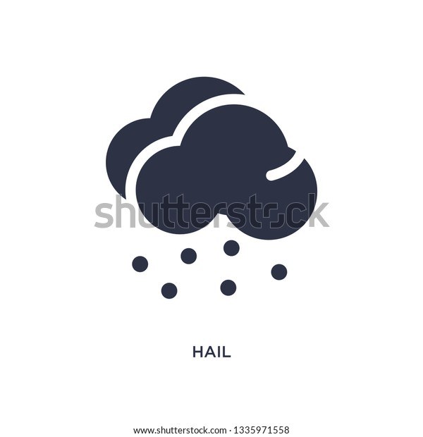 hail isolated icon. Simple element\
illustration from weather concept. hail editable logo symbol design\
on white background. Can be use for web and\
mobile.