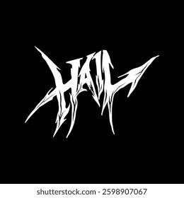 Hail lettering custome, lettering metal style , ghotic lettering style