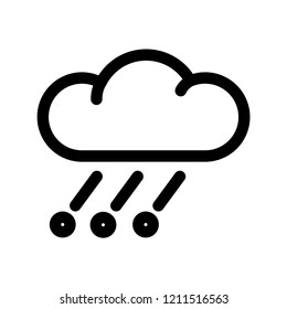 Hail line icon